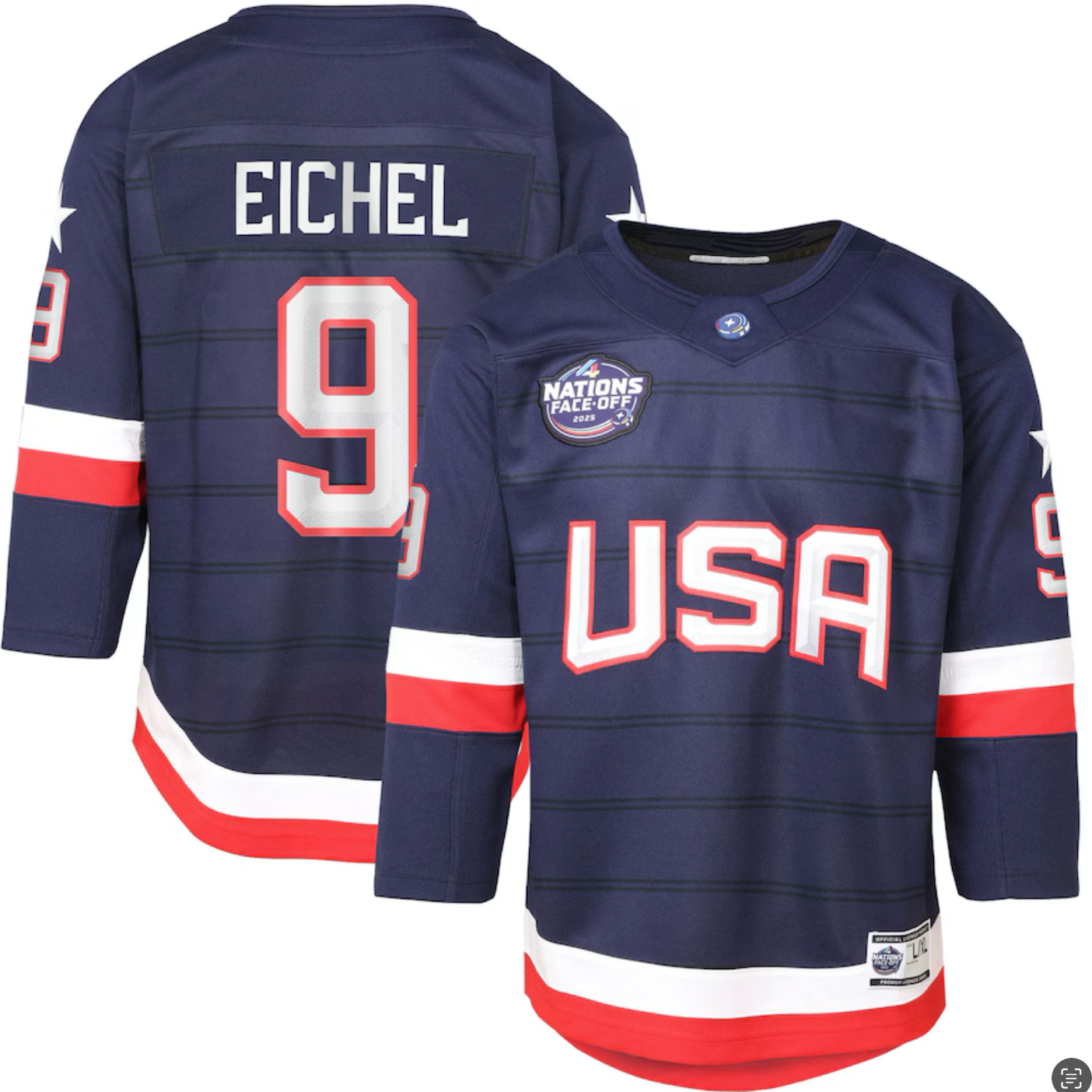 Jack Eichel Team USA 4 Nations Jersey