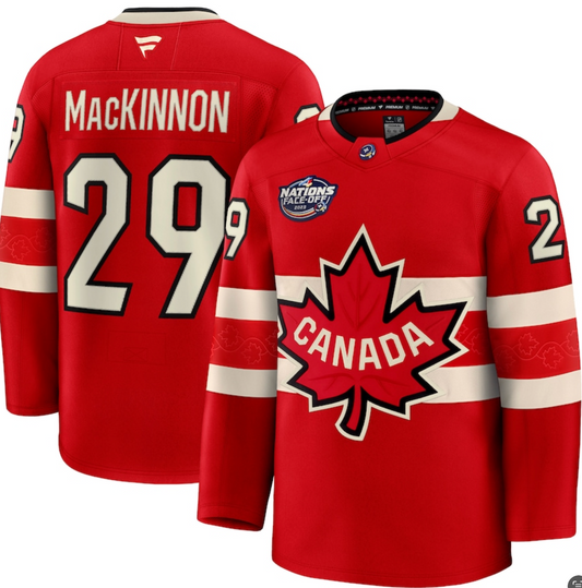 Nathan Mackinnon Team Canada 4 Nations Jersey